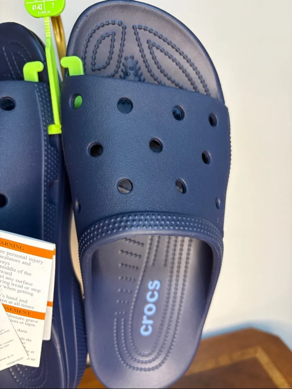 CROCS Navy Blue Slide Sandals